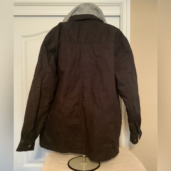 Genuine Dickies Men's Jacket Quilted & Fleece lined Hooded Black sz L/G (42-44) - Picture 3 of 12